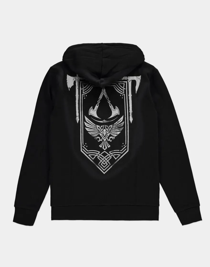Assassin's Creed Valhalla - Crest Banner - Men's Hoodie Black