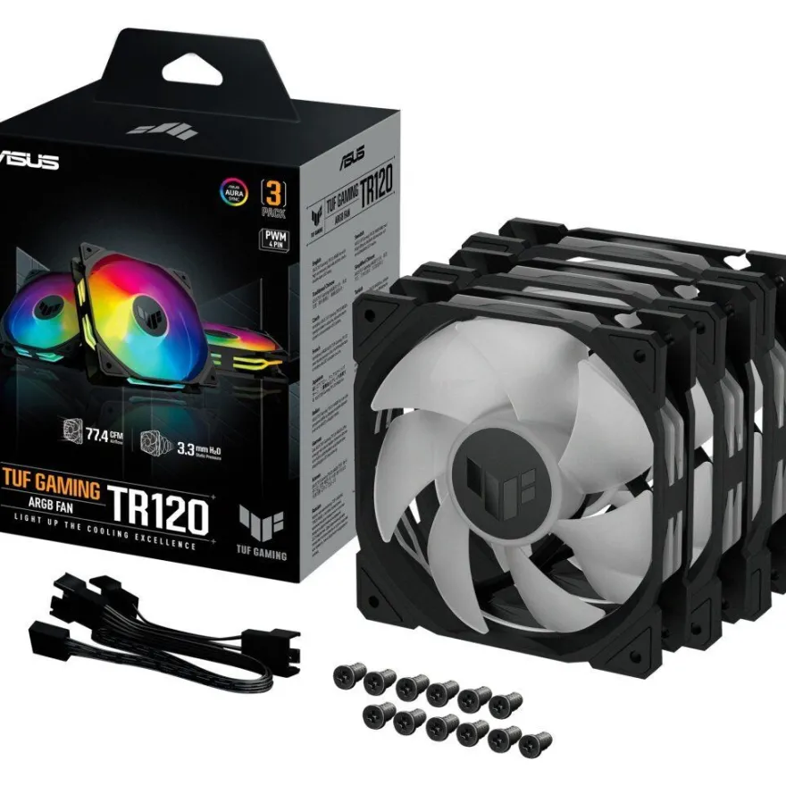 ASUS Lüfter TUF GAMING TR120 FAN ARGB BLK 3IN1
