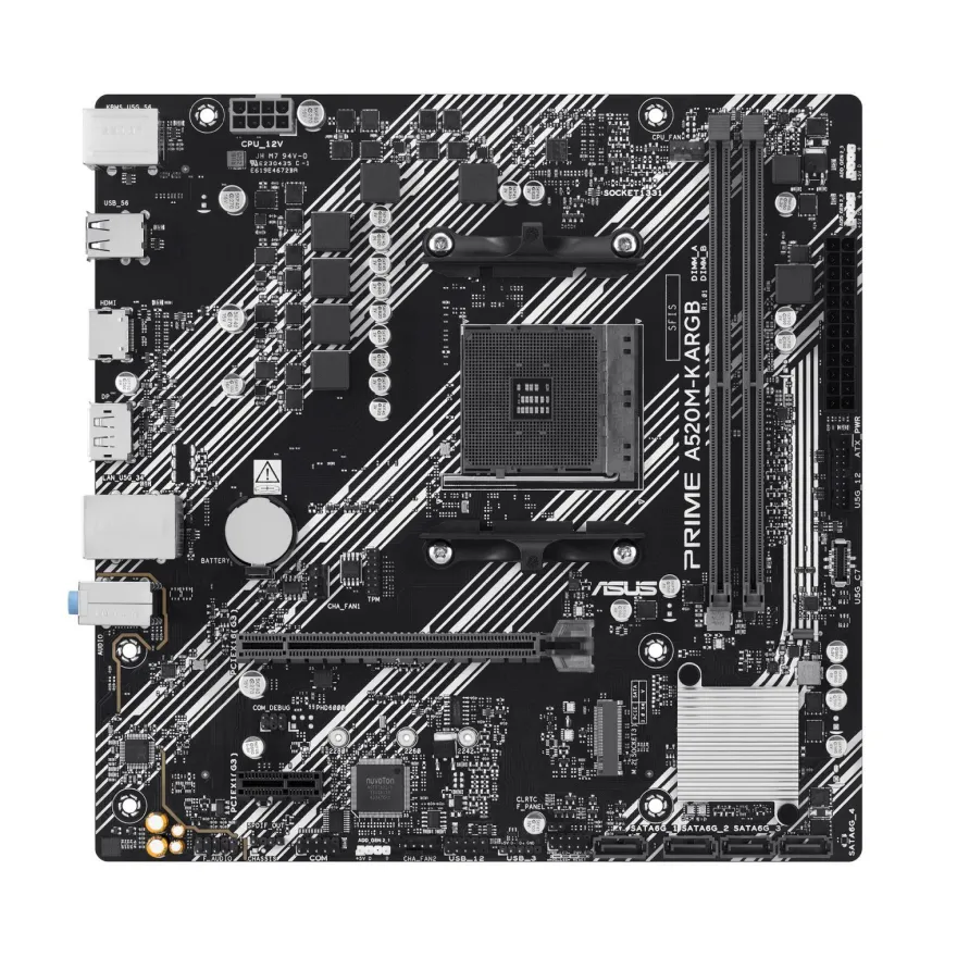 ASUS PRIME A520M-K ARGB (AMD, M4, DR4, ATX)
