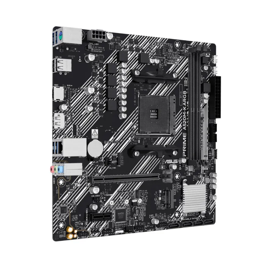 ASUS PRIME A520M-K ARGB (AMD, M4, DR4, ATX)