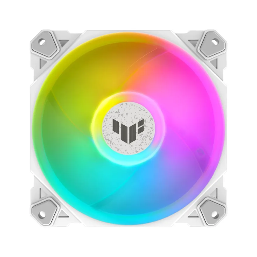 ASUS TUF Gaming TF120 ARGB - White Edition - Gehäuselüfter - 120 mm - weiß (Packung m
