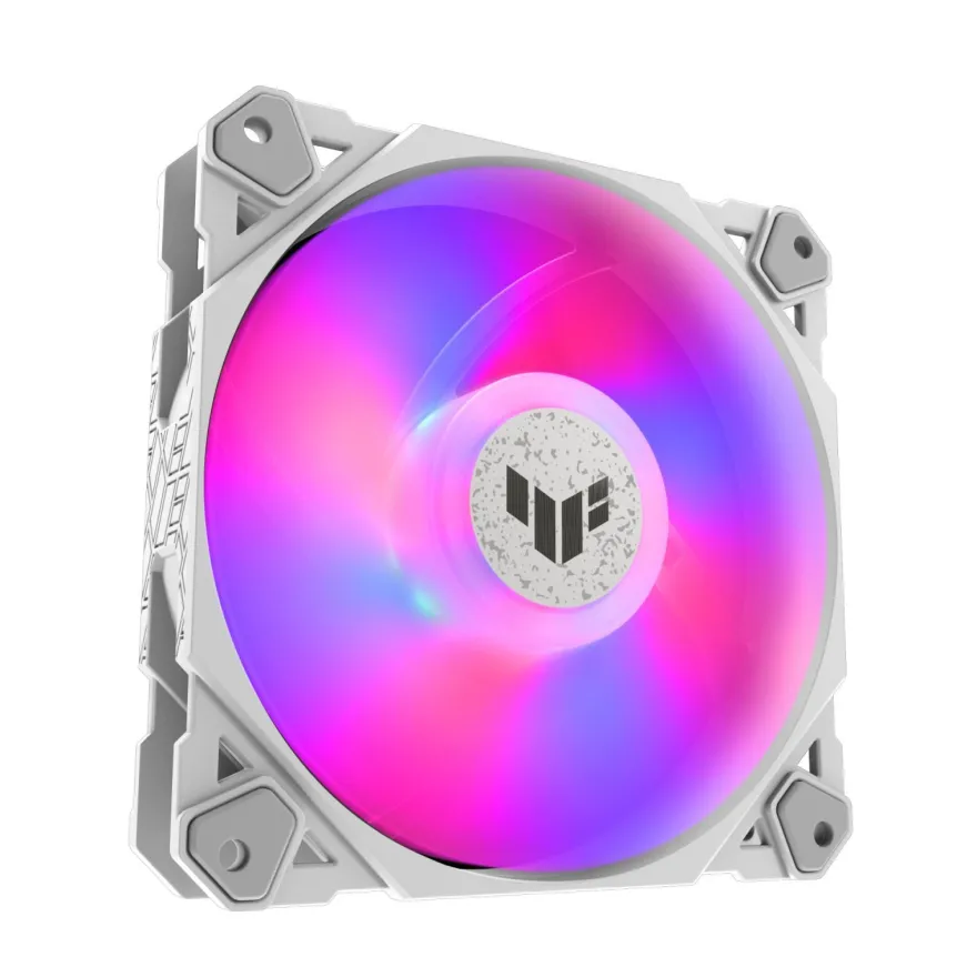 ASUS TUF Gaming TF120 ARGB - White Edition - Gehäuselüfter - 120 mm - weiß (Packung m