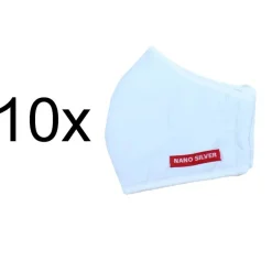 Atemschutzmaske Nanosilber Mundschutz Maske neu 3 Lagig 30 x Waschbar