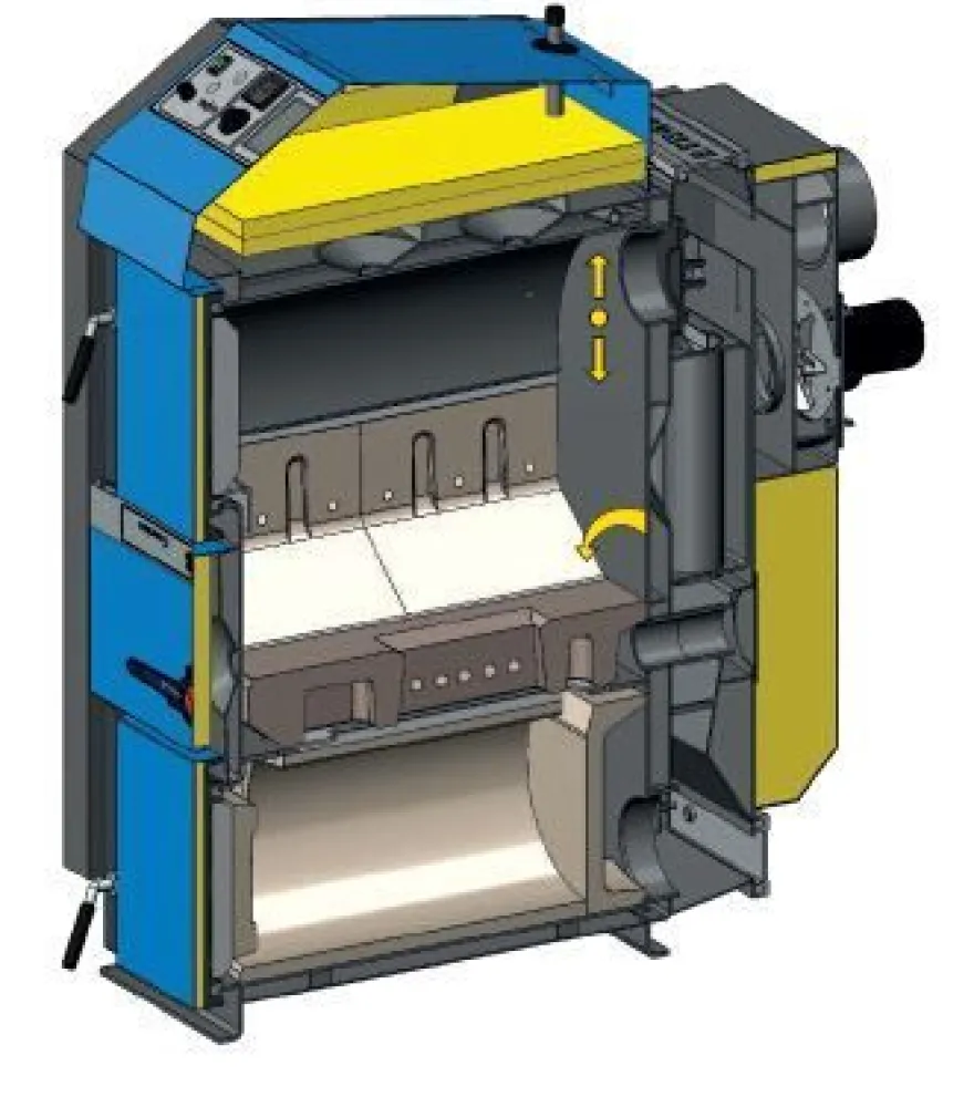 Atmos Holzvergaser Kessel DC 22 25 30 40 50 GSE kW Holzkessel Scheitholz