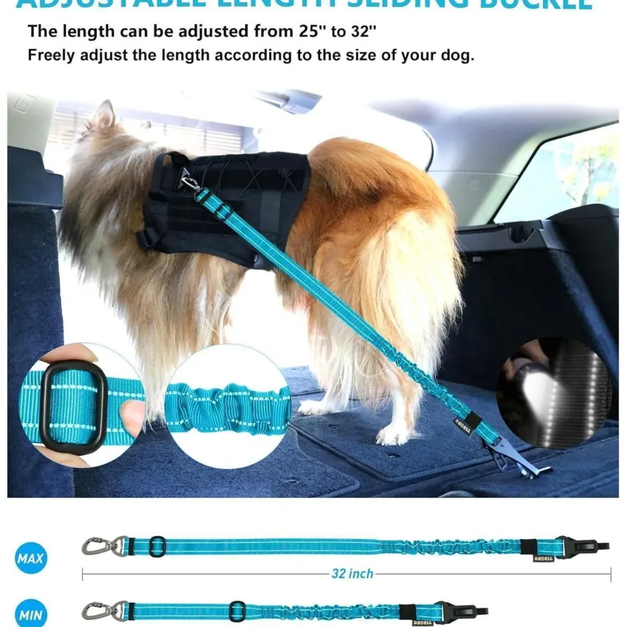 AUBELL Hund Auto Anschnallgurt, Einstellbarer Haustier Sicherheitsgurt für