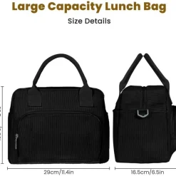 Aucuu Kühltasche 10,7L Lunchtasche Picknicktasche, Isolierte Tragbare Lunchbox