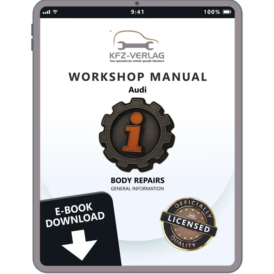 Audi A1 type GB from 2018 general information body repairs workshop manual eBook