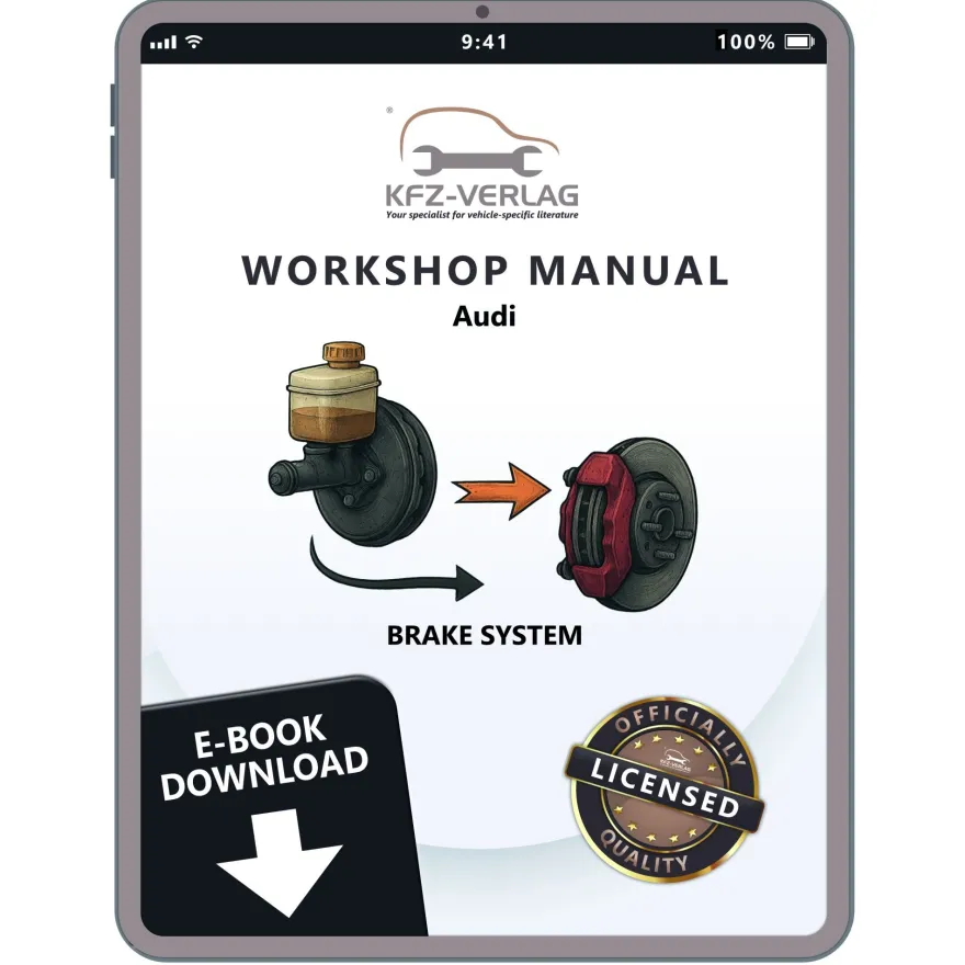 Audi A2 type 8Z 1999-2005 brake systems repair workshop manual eBook pdf