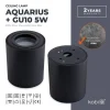 Aufbauspot Aquarius Deckenleuchte Runde Form Farbe Schwarz Aluminium IP44