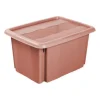 Aufbewahrungsbox Deckel Kunststoffbox Stapelbar keeeper 45L Organizer Box Rot