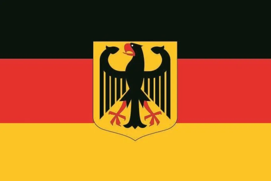 Aufkleber Fahne Flagge Deutschland mit Adler in verschiedene Größen