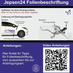 Aufkleber Text Name 25cm länge Wunschname Beschriftung Schrift und Farbwahl