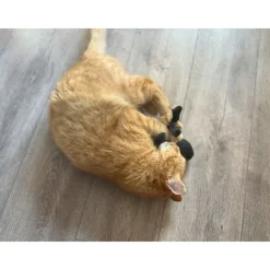 Aumüller Katzenspielzeug Grusel-Tarantel Spooky - Plüschtier mit Baldrianfüllung