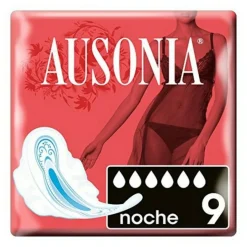 Ausonia Nacht Damenbinden Mit Flügeln 9 Einheiten