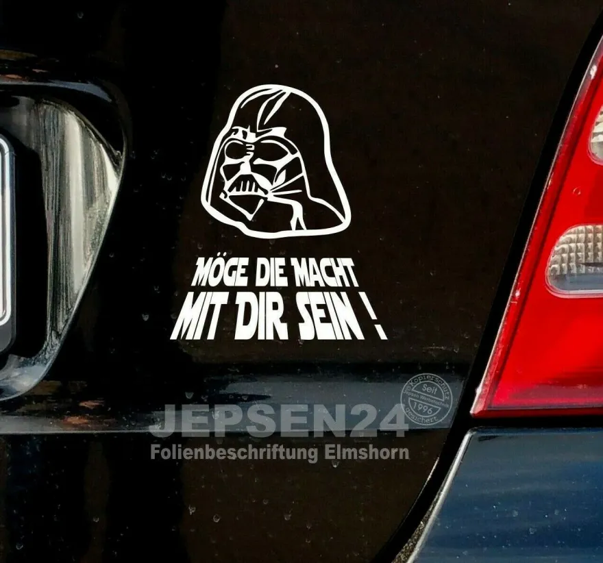 Autoaufkleber Möge die Macht mit dir sein! Star Wars 14cm S065A JDM