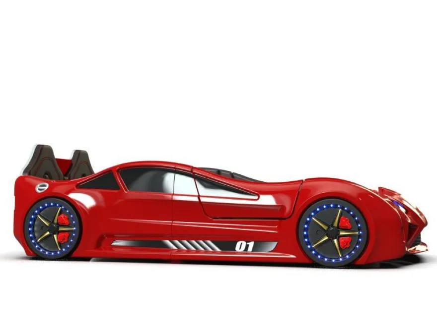 Autobett Lambo New Model RED mit Flügeltüren