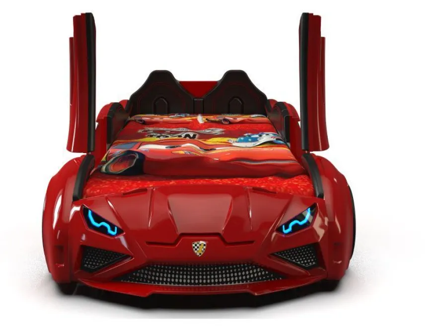 Autobett Lambo New Model RED mit Flügeltüren