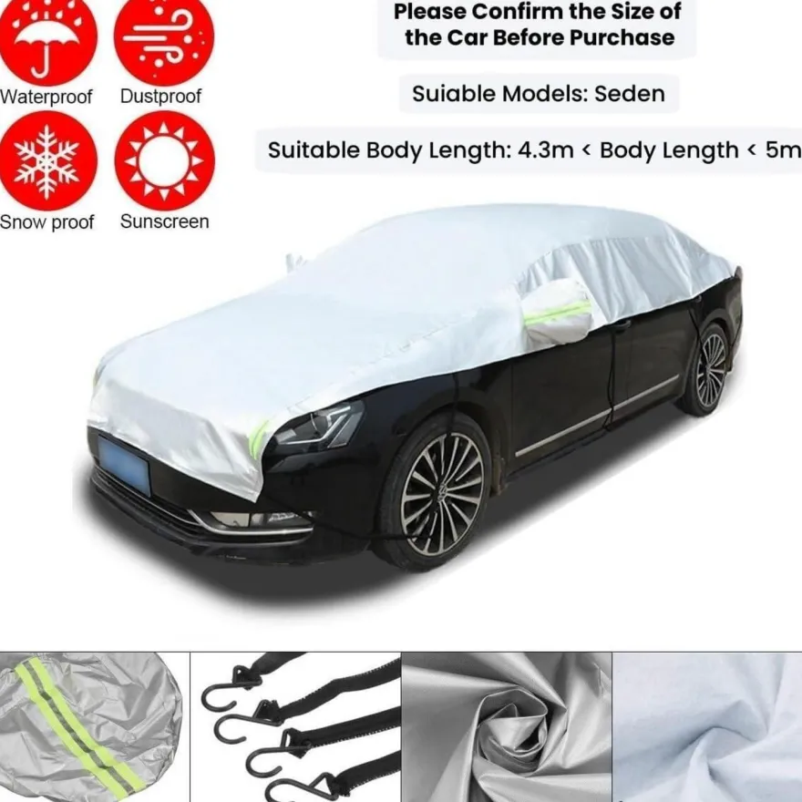Auto Halbgarage für Windschutzscheibe Winter Universale Abdeckplane