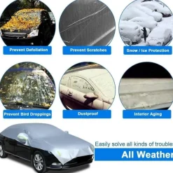 Auto Halbgarage für Windschutzscheibe Winter Universale Abdeckplane