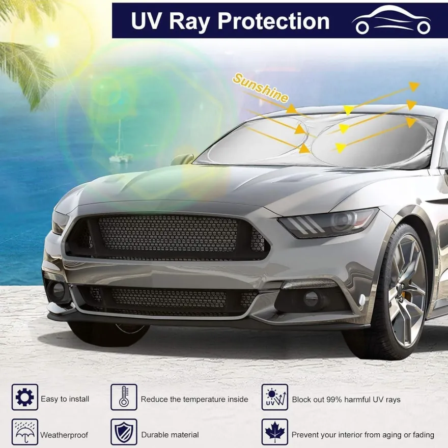 Auto Sonnenschutz Frontscheibe 150x70 cm UV-Schutz SUV Truck
