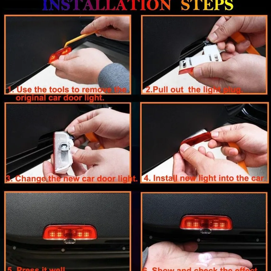 Auto Tür Willkommen Licht Für W204 C260C200C300C280 LED Laser Projektor Lampe 2X