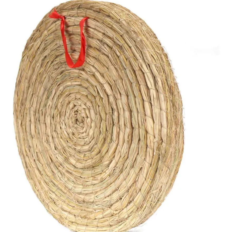 AUVIM Handgefertigte Stroh-Zielscheibe Bogenschießen 50cm für Recurve