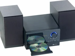 auvisio Micro-Stereoanlage, CD-Player, Radio, MP3-Player, Bluetooth, 60 Watt