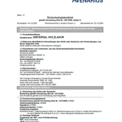 Avenarius Universal Holzlasur 5 Ltr Holzschutzlasur innen + aussen Wetterschutz