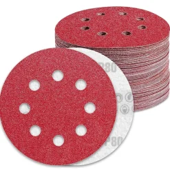 Awutzut Schleifscheiben 125mm Klett P80, 90 Stück für Exzenterschleifer