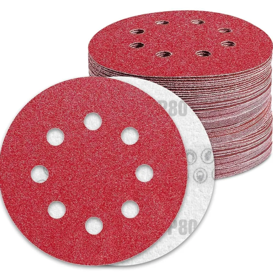Awutzut Schleifscheiben 125mm Klett P80, 90 Stück für Exzenterschleifer