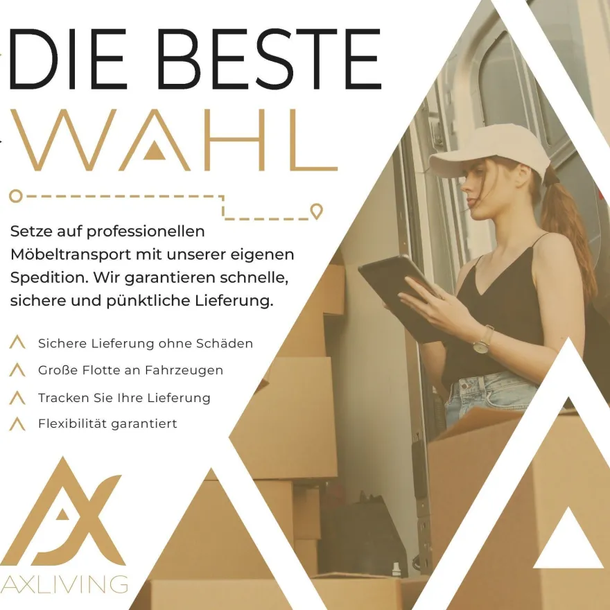AX LIVING Eckcouch mit Bettfunktion Tunceli Grau - 297 cm breit Modern