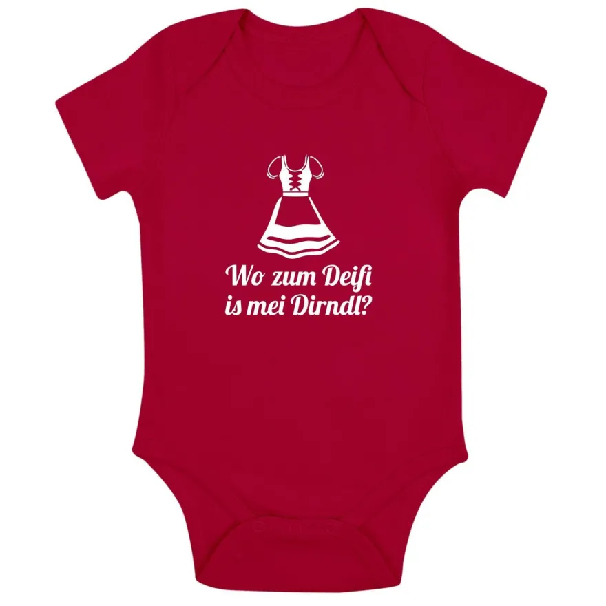 Babybody Wo zum Deifi is mei Dirndl?