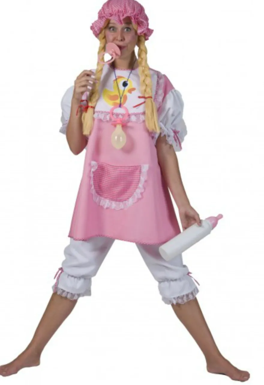 Babykostüm Damen Herren Kostüm Riesen Baby 4tlg. Partnerkostüm Karneval Fasching