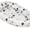 Babynest - Babynest - 0-8 Monate - 100% Baumwolle - 82x54cm - rosa Kreuze