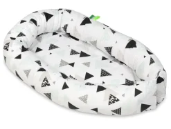 Babynest - Babynest - 0-8 Monate - 100% Baumwolle - 82x54cm - mintfarbene Dreiecke