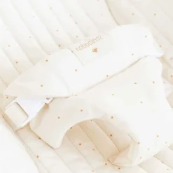 Babywippe Bezug Nobodinoz Honig Punkte Bio-Baumwolle
