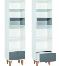 Babyzimmer Kinderzimmer Komplett COLIN Set A Schrank Wickelkommode Bett 70x140 Regal