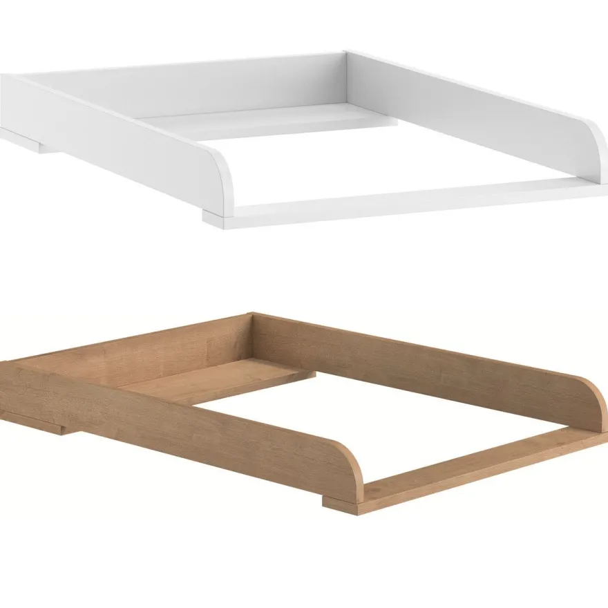 Babyzimmer Kinderzimmer komplett VIENNA Set B weiß eiche Schrank Kommode Bett