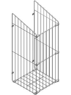 Badezimmerschrank mit Wäschekorb SW15 30,40,50cm Weiß Hochglanz , Matt push to open