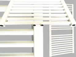 Badheizkörper SMYRNA Weiß 450 x 600 mm. Gerade oder Gebogen