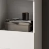 Badmöbel Kommode Badezimmer Unterschrank weiß Hochglanz Badkommode Larik 38 x 106 cm