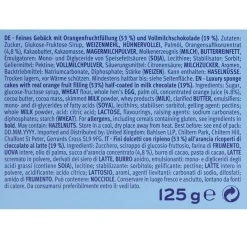 Bahlsen Messino Orangen-Füllung und Vollmilch je 125g 3 Stückzahlen