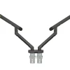 BakkerElkhuizen BE Flexible Dual Monitorarm Dark Grey