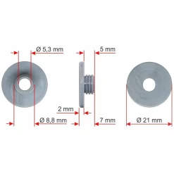 Balkonschrauben-Set M5 x 30 mm V2A TRESPA Edelstahl A2 Schrauben