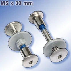 Balkonschrauben-Set M5 x 30 mm V2A TRESPA Edelstahl A2 Schrauben