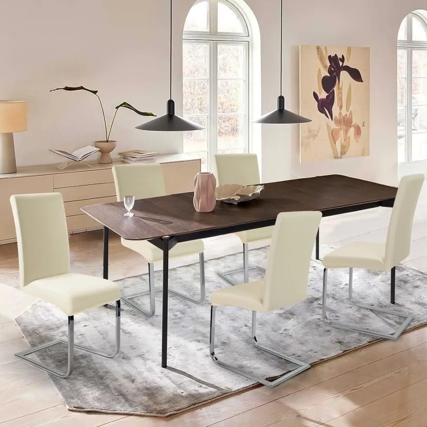 BalladHome Stuhlhussen 4 Stück, Stretch-Stuhlbezug elastisch, bi-elastic