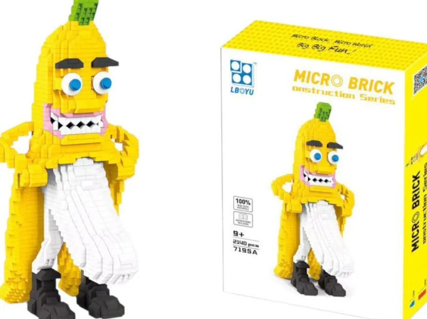Banane Micro Brick mit 2.140 Bausteinen - Pokémon Nanoblocks