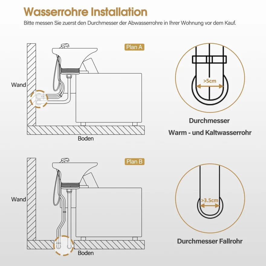 BarberPub Friseurstuhl mit Waschbecken 8611