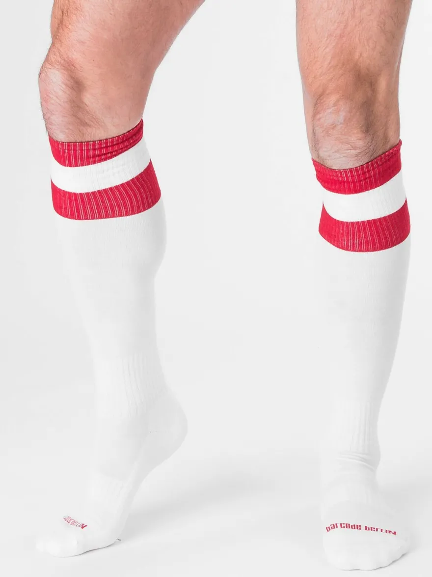 barcode Berlin Football Socks weiß-rot 90143/201 Angebot sexy SALE Blitzversand