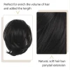 Barsdar Haarteil Hair Extensions Pferdeschwanz Verlängerung - Dunkelbraun